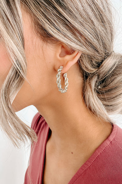 My Everyday Hoop Earrings (Silver) - NanaMacs