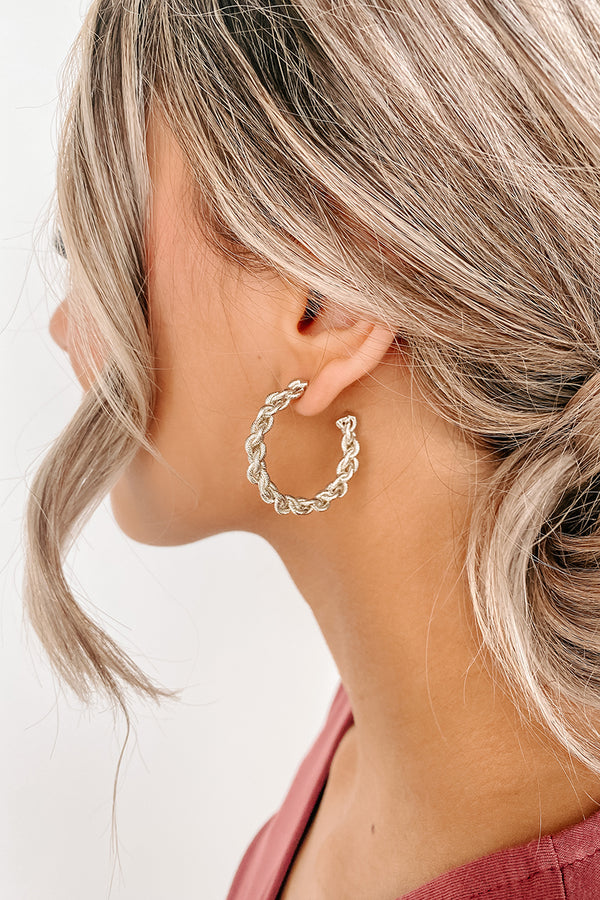 My Everyday Hoop Earrings (Silver) - NanaMacs