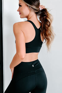 Always Moving Two Piece Top & Leggings Set (Black) - NanaMacs