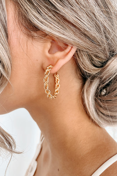 My Everyday Hoop Earrings (Gold) - NanaMacs