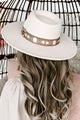 Acoustic Sunrise Embroidered Band Wide Brim Hat (Ivory) - NanaMacs