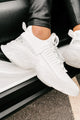 Raise The Bar Steve Madden Chunky Rhinestone Sneakers (White Multi) - NanaMacs