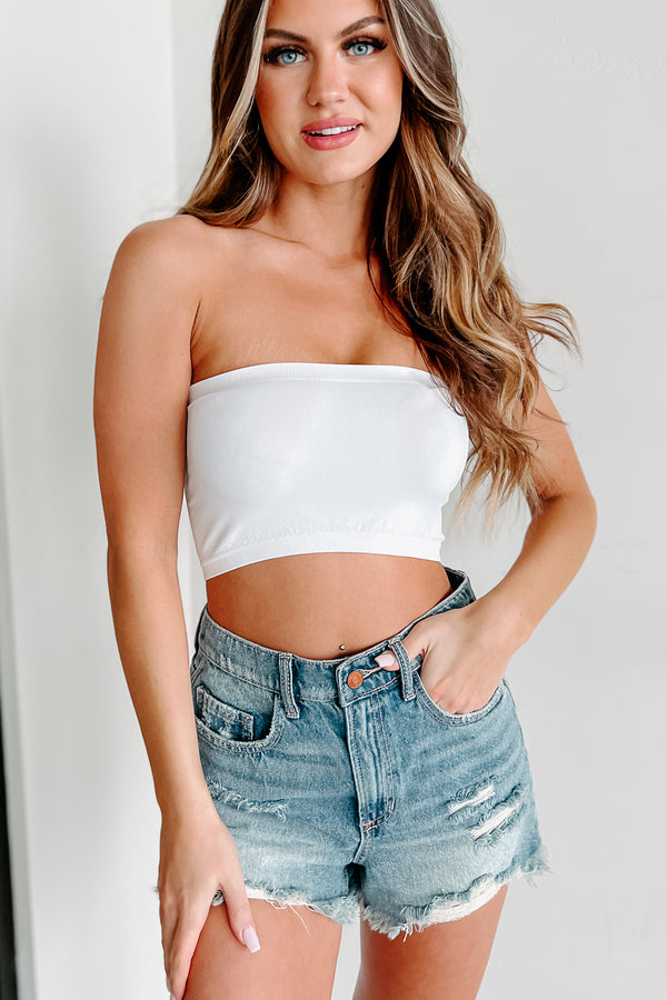 Keep It On Top Tube Top (White) - NanaMacs