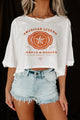 "American Legend" Oversized Cropped Graphic Top (Marshmallow) - Print On Demand - NanaMacs