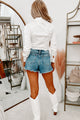 Inner Poise Collared Cut-Out Satin Bodysuit (White) - NanaMacs