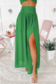 Hidden Oasis Halter Crop & Skirt Set (Green) - NanaMacs