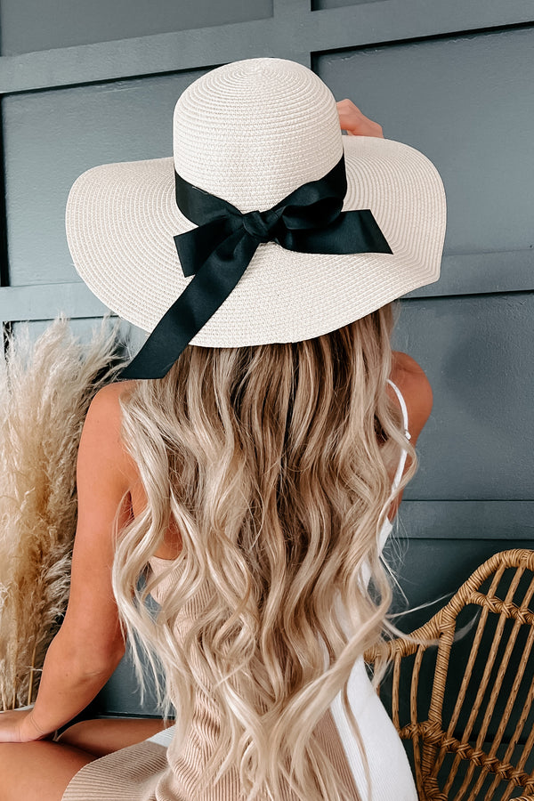 Covered But Cute Straw Floppy Hat (Beige) - NanaMacs