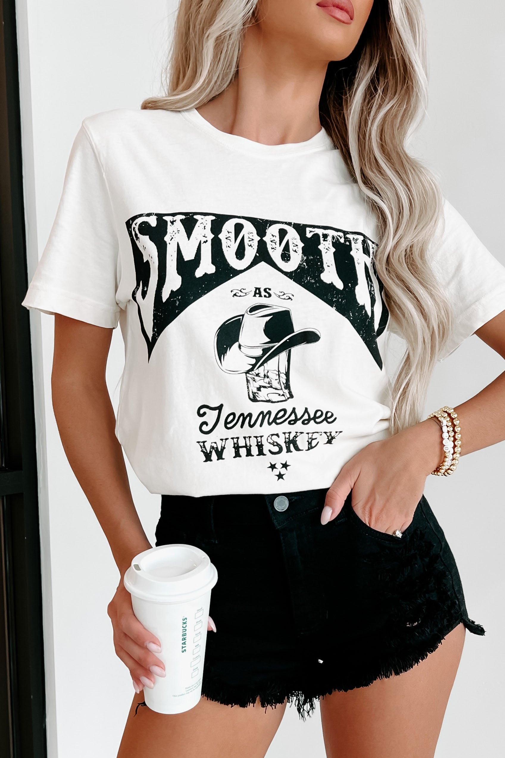 "Smooth As Tennessee Whiskey" Graphic Tee (Ivory) - NanaMacs