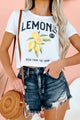 "Lemons" Graphic - Multiple Shirt Options (White) - Print On Demand - NanaMacs