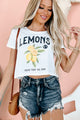 "Lemons" Graphic - Multiple Shirt Options (White) - Print On Demand - NanaMacs