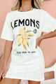 "Lemons" Graphic - Multiple Shirt Options (White) - Print On Demand - NanaMacs