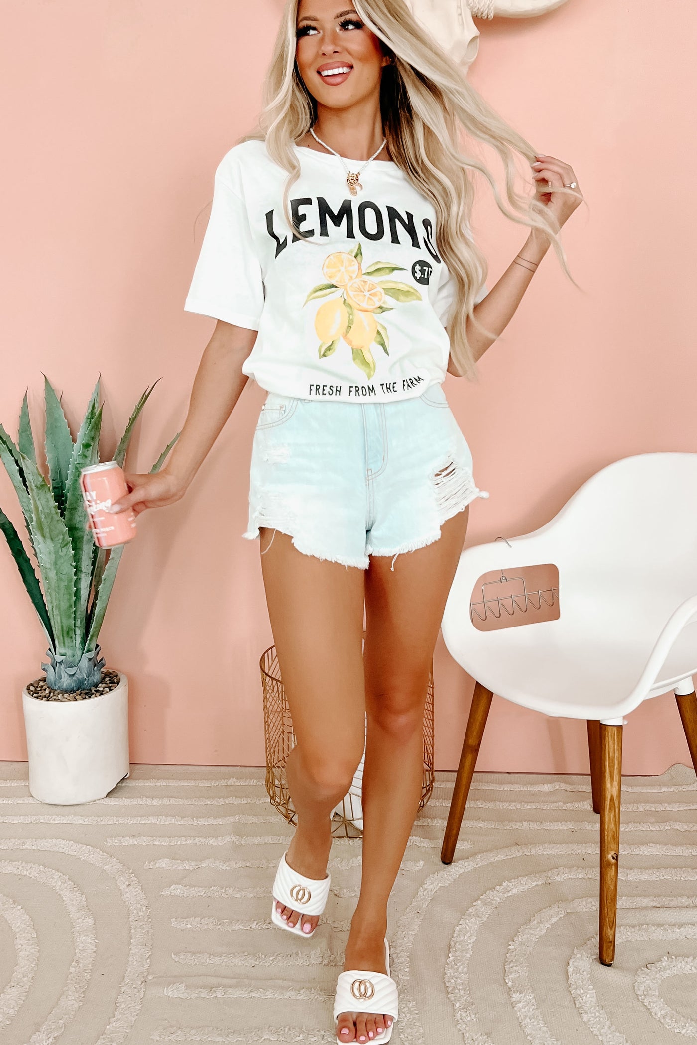 "Lemons" Graphic - Multiple Shirt Options (White) - Print On Demand - NanaMacs