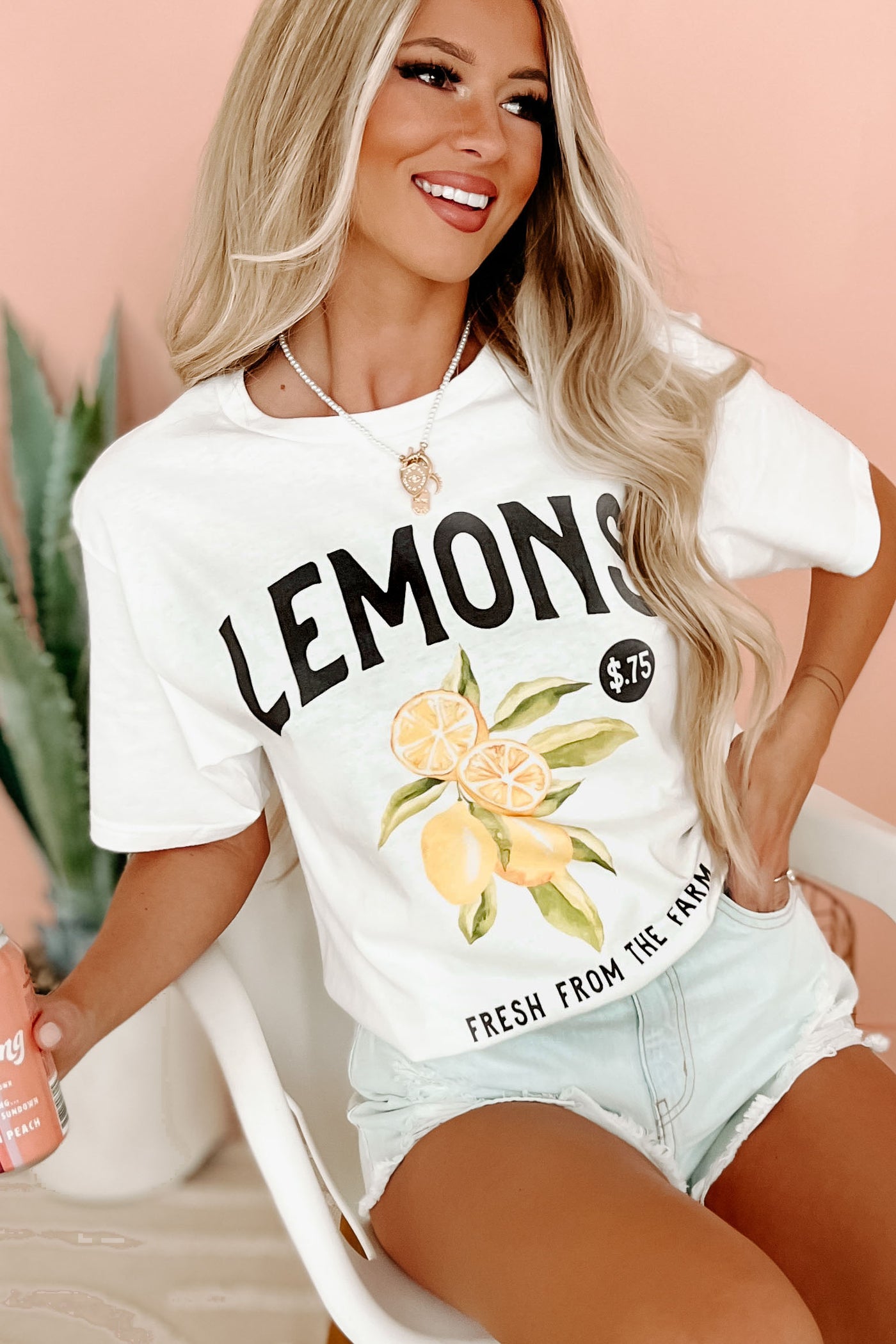 "Lemons" Graphic - Multiple Shirt Options (White) - Print On Demand - NanaMacs