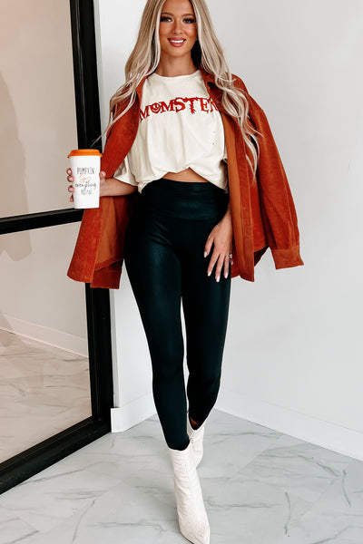 Chill For Awhile Corduroy Shacket (Rust) - NanaMacs