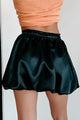 Joyful Greetings Bubble Hem Mini Skirt (Black) - NanaMacs