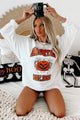 "Haunted" Corded Graphic Crewneck (White) - Print On Demand - NanaMacs