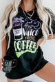 "This Witch Needs Coffee" Graphic Multiple Shirt Options (Black) - Print On Demand - NanaMacs