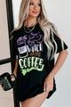 "This Witch Needs Coffee" Graphic Multiple Shirt Options (Black) - Print On Demand - NanaMacs