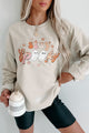 Stay Spooky Friends Graphic Crewneck (Sand) - Print On Demand - NanaMacs