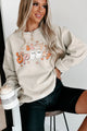 Stay Spooky Friends Graphic Crewneck (Sand) - Print On Demand - NanaMacs