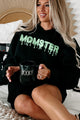 Scary Momster Graphic - Multiple Shirt Options (Black) - Print On Demand - NanaMacs