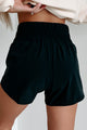 Flexin' Hard Elastic Waist Athletic Shorts (Black) - NanaMacs