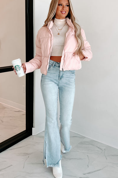 Dropping Temps Puffer Jacket (Blush) - NanaMacs