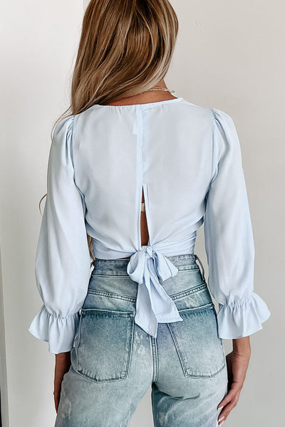 Work Smarter Long Sleeve Top (Baby Blue) - NanaMacs