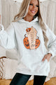 Pumpkins & PSL Graphic Hoodie (Sport Grey) - Print On Demand - NanaMacs