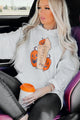 Pumpkins & PSL Graphic Hoodie (Sport Grey) - Print On Demand - NanaMacs