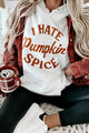 "I Hate Pumpkin Spice" Graphic Hoodie (White) - Print On Demand - NanaMacs