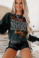 "Pumpkin Spice, Spice Baby" Corded Graphic Sweatshirt (Charcoal) - Print On Demand - NanaMacs