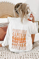 Fall Friends Double-Sided Corded Graphic Crewneck (White) - Print On Demand - NanaMacs