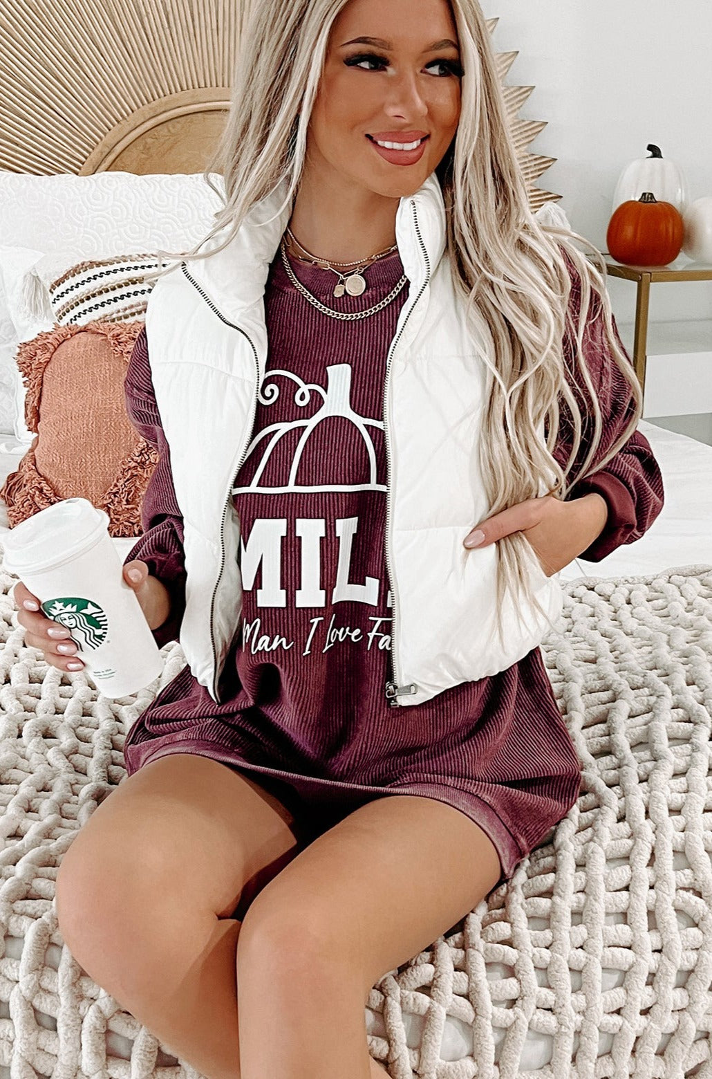 Whistler Welcome Cropped Puffer Vest (White) - NanaMacs