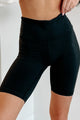 Hitting My Goals Buttery Soft Biker Shorts (Black) - NanaMacs