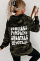 "Pumpkins, Sweaters, & Football" Graphic Hoodie (Forest Camo) - Print On Demand - NanaMacs