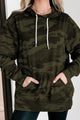 "Pumpkins, Sweaters, & Football" Graphic Hoodie (Forest Camo) - Print On Demand - NanaMacs