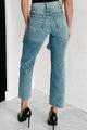 Ryker Sneak Peek Distressed Mid-Rise Straight Leg Jeans (Medium Vintage) - NanaMacs