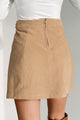 Forever Your Girl Corduroy Mini Skirt (Taupe) - NanaMacs