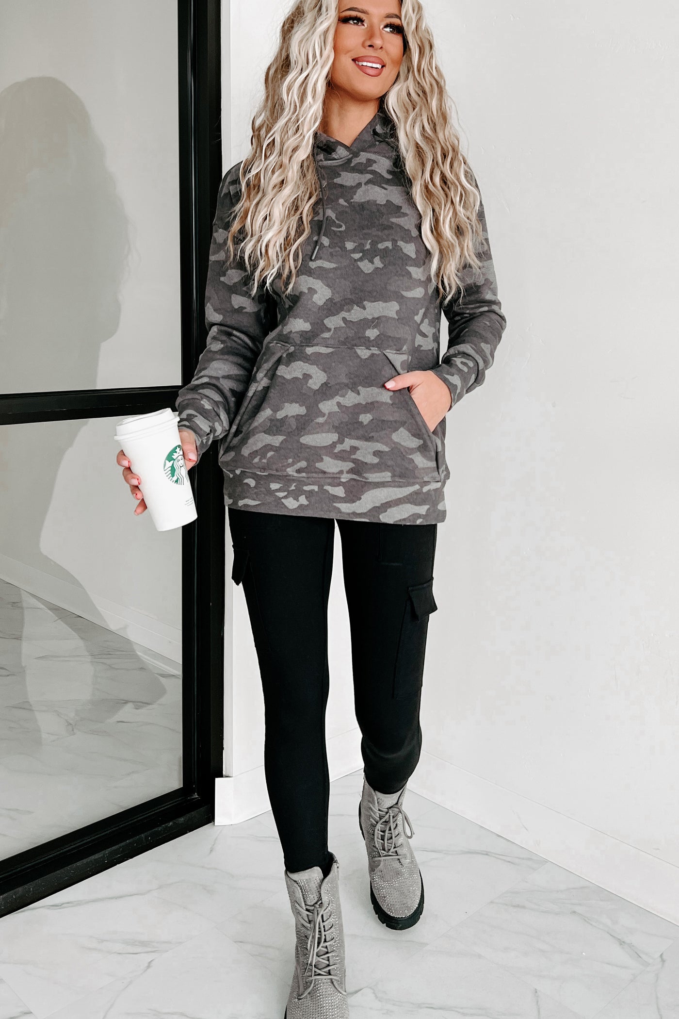 Stay Hidden Camouflage Hoodie (Grey) - NanaMacs