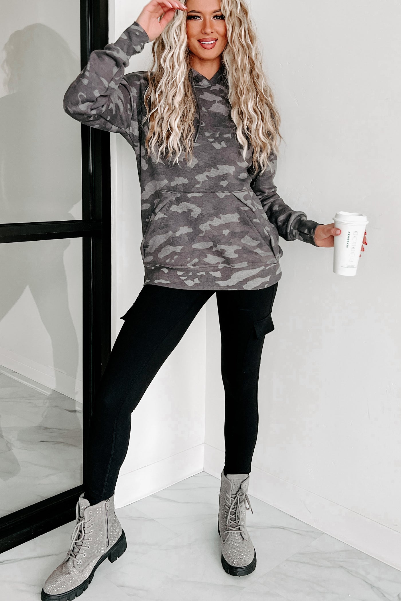 Stay Hidden Camouflage Hoodie (Grey) - NanaMacs