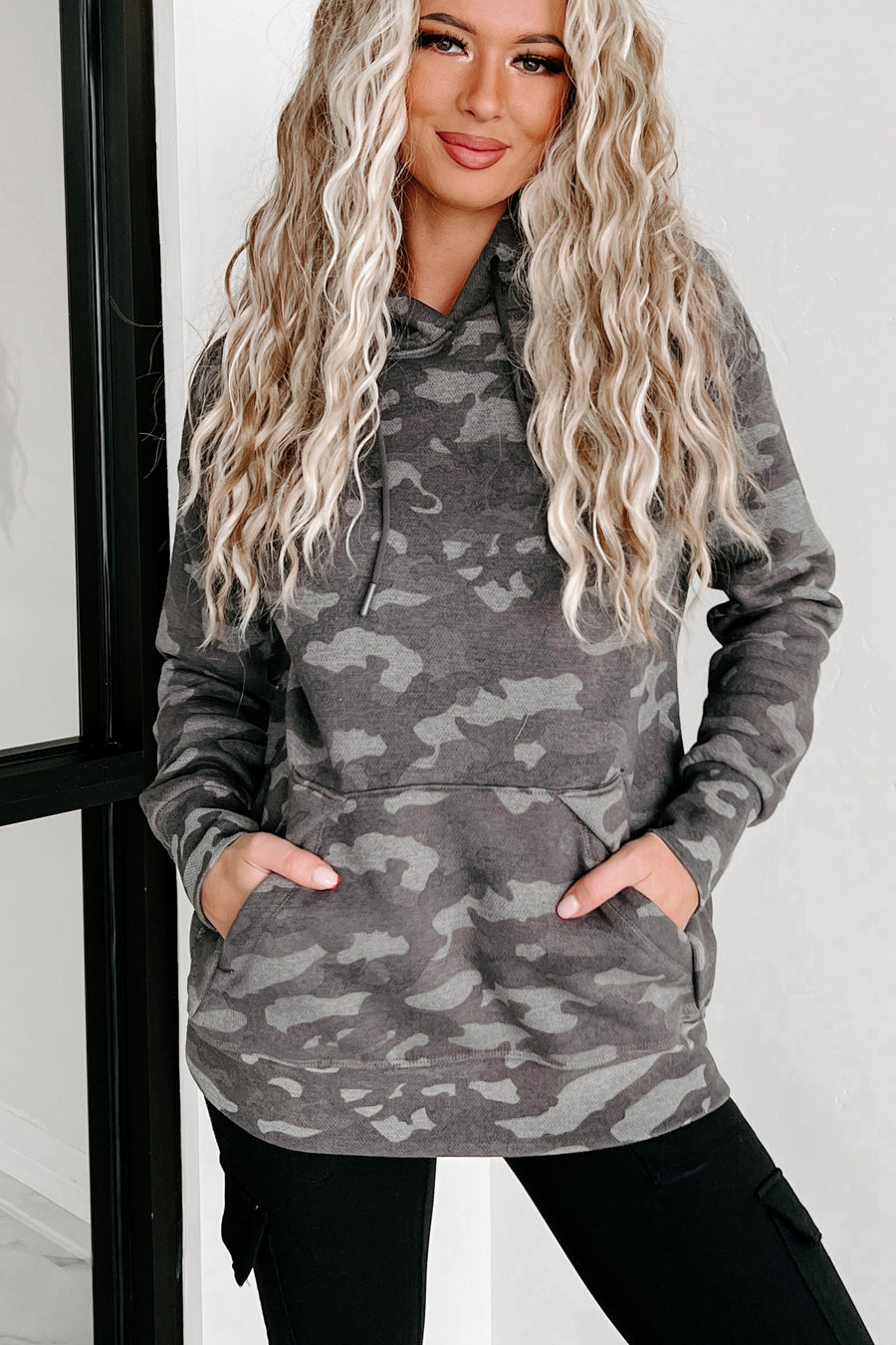 Stay Hidden Camouflage Hoodie (Grey) - NanaMacs