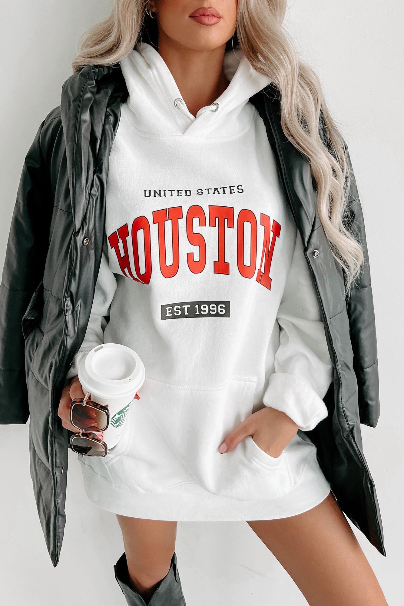 "Houston" Graphic - Multiple Shirt Options (White) - Print On Demand - NanaMacs
