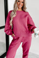 Just Admit It Sweatshirt & Jogger Two-Piece Set (Magenta) - NanaMacs