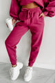 Just Admit It Sweatshirt & Jogger Two-Piece Set (Magenta) - NanaMacs