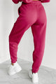 Just Admit It Sweatshirt & Jogger Two-Piece Set (Magenta) - NanaMacs