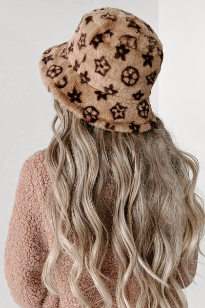 Expert In Style Faux Fur Bucket Hat (Tan) - NanaMacs