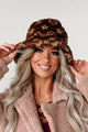 Expert In Style Faux Fur Bucket Hat (Brown) - NanaMacs