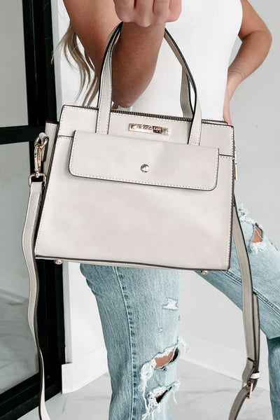 Business Woman Nicole Lee 3-Piece Purse Set (Warm Gray) - NanaMacs