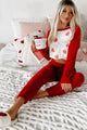 Sucker For Comfort Two Piece Lounge Set (Red) - NanaMacs